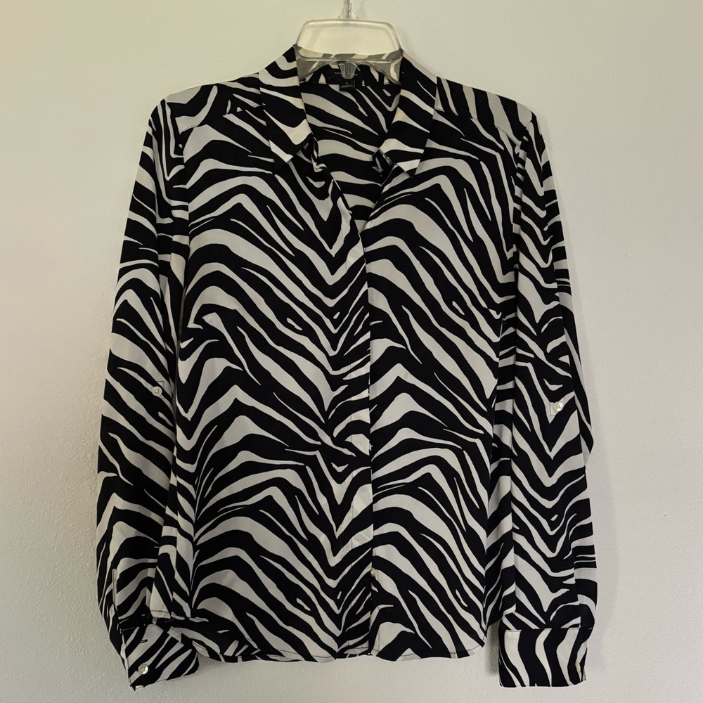 Ann Taylor Zebra Print Blouse